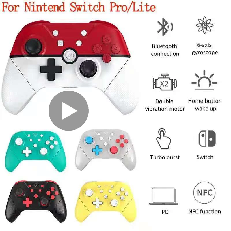 Wireless Controller Gamepad For Nintendo Switch Pro Pc Computer Usb Bluetooth Joystick Trigger Game Pad Control Gaming Command Gamepads Aliexpress