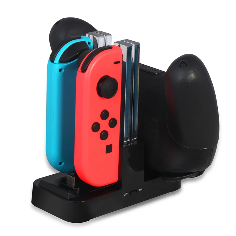 Новинка 2020 док станция 6 в 1 с USB зарядкой для Nintendo Switch светодиодный светодиодной