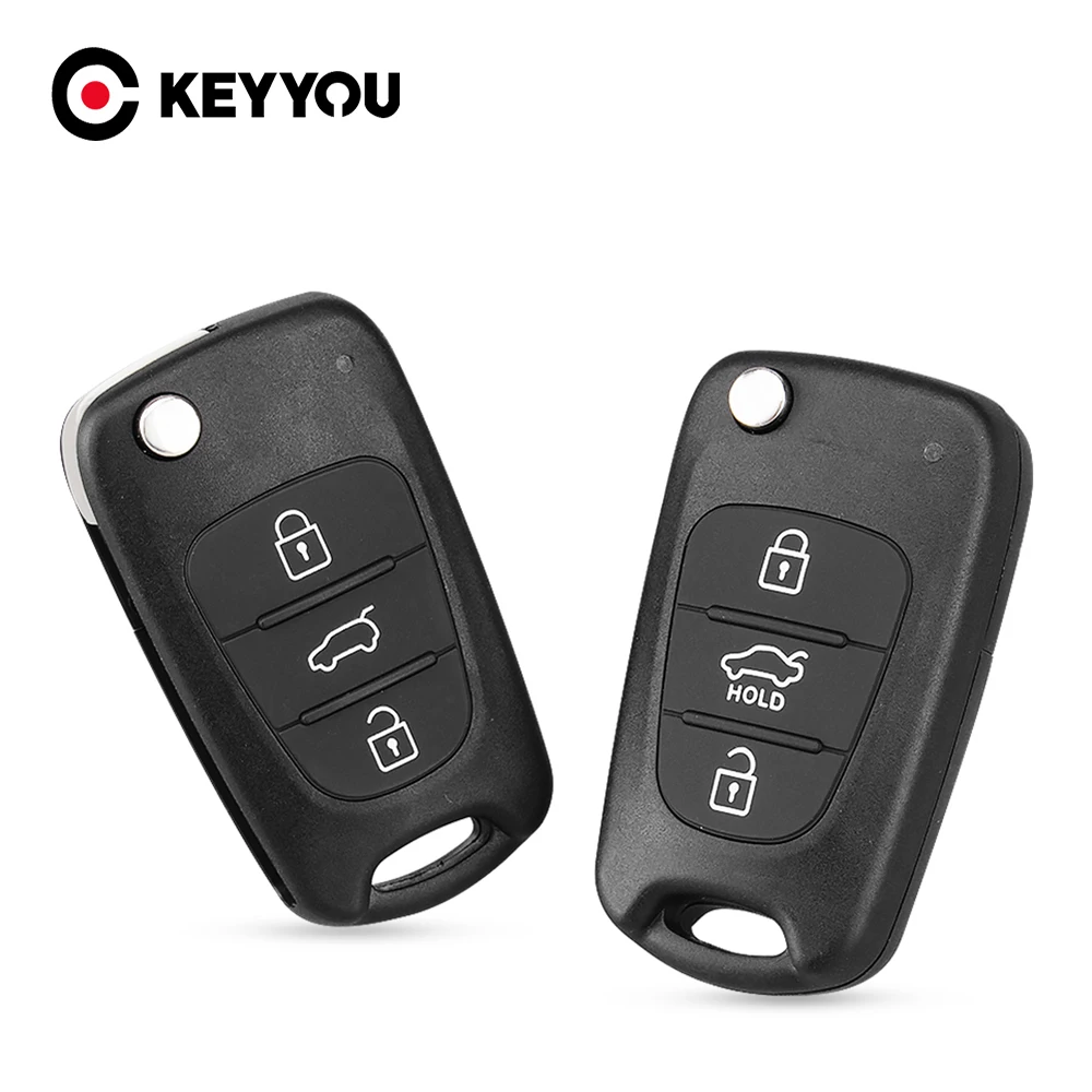 Mejor precio KEYYOU-carcasa abatible para llave de coche remota, carcasa en blanco para Kia Rio 3, Picanto, Ceed, Cerato, Sportage K2, K3, Hyundai I20, I30, IX35, I35 pBQKMNK3rOL