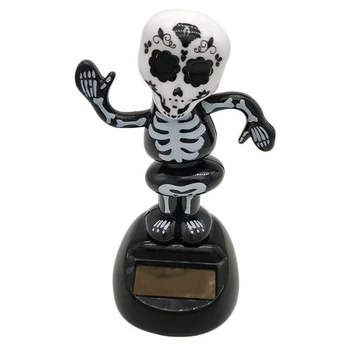 

Hot Selling Solar Powered Dancing Halloween Swinging Animated Bobble Dancer Toy Car Decor