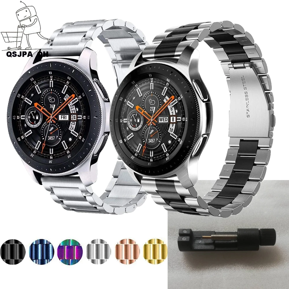 

22MM 20MM Metal For Samsung Gear sport S2 S3 Classic Band amazfit gtr Strap huawei GT 2 42 46mm galaxy watch active 2 3 40 44mm