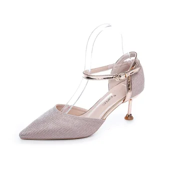 

LIMEIKE 2020 New Ladies Women's Shoes Summer Sandals Sexy High Heels Sandals Party Wedding Shoes Comfortable