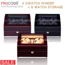 Часы моталки для автоматических часов новая версия 4+ 6 деревянные часы аксессуары коробка часы для хранения Роскошные