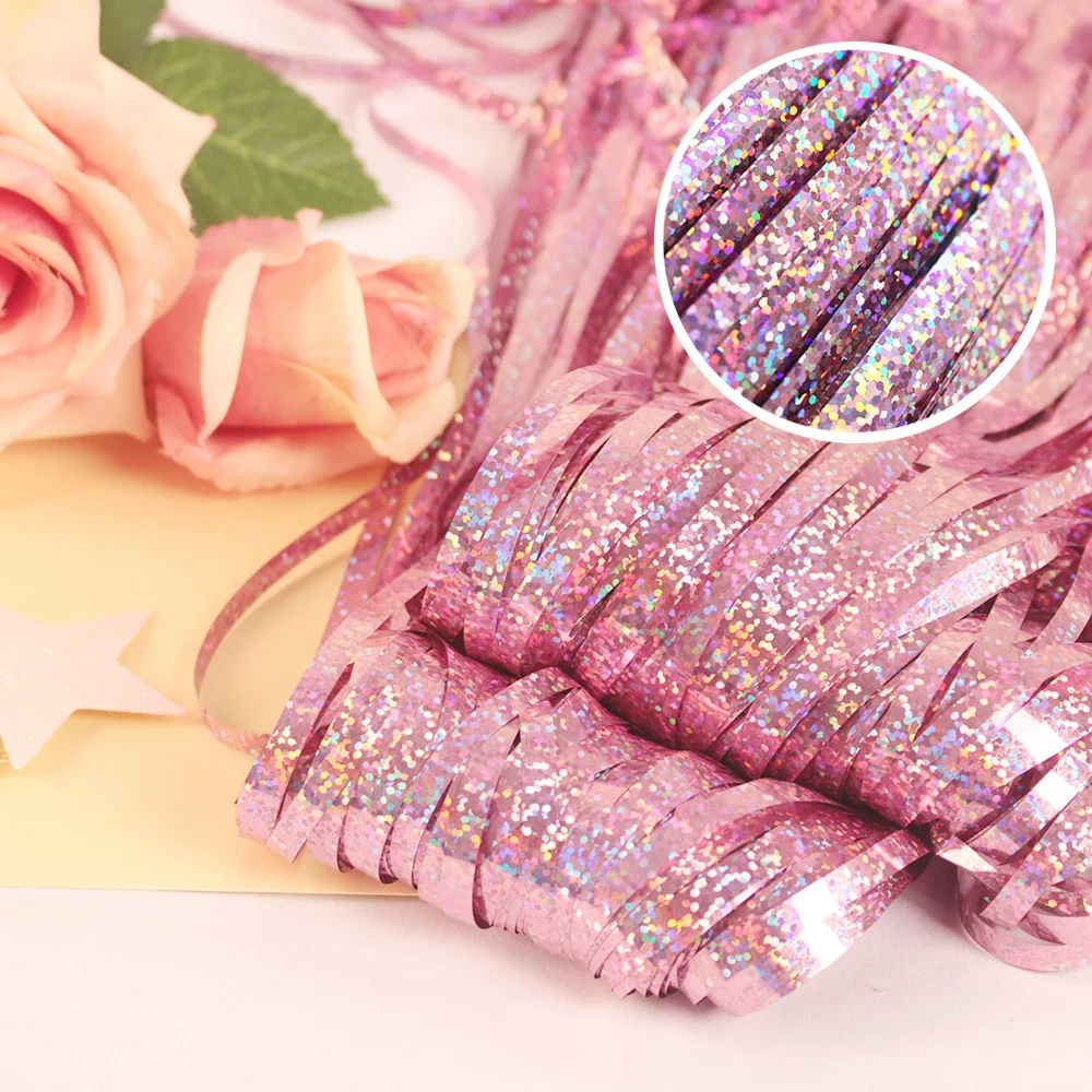 glitter pink Свадебное украшение, фон из фольги, занавеска от дождя, Мишура для детей и взрослых, фотобудка, занавески для дня рождения, вечерние занавески - Цвет: glitter pink