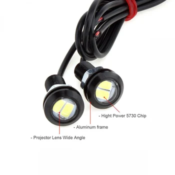

Backup Car 110-120LM Reverse Auto Fashion Stylish Dustproof DIY Corner Stop Tail Day Time 18mm DC 12V
