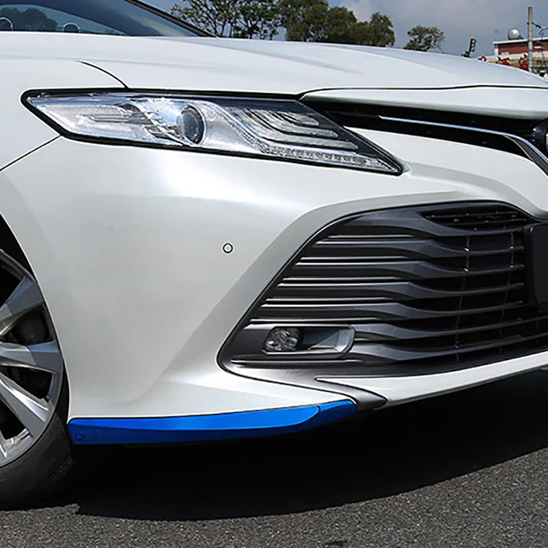 Car Front Bumper Front Shovel for Toyota Camry Sports V6 XSE SE 18-20 Lip Anti-Collision Anti-Scratch Strip Accessories car bumper accessories