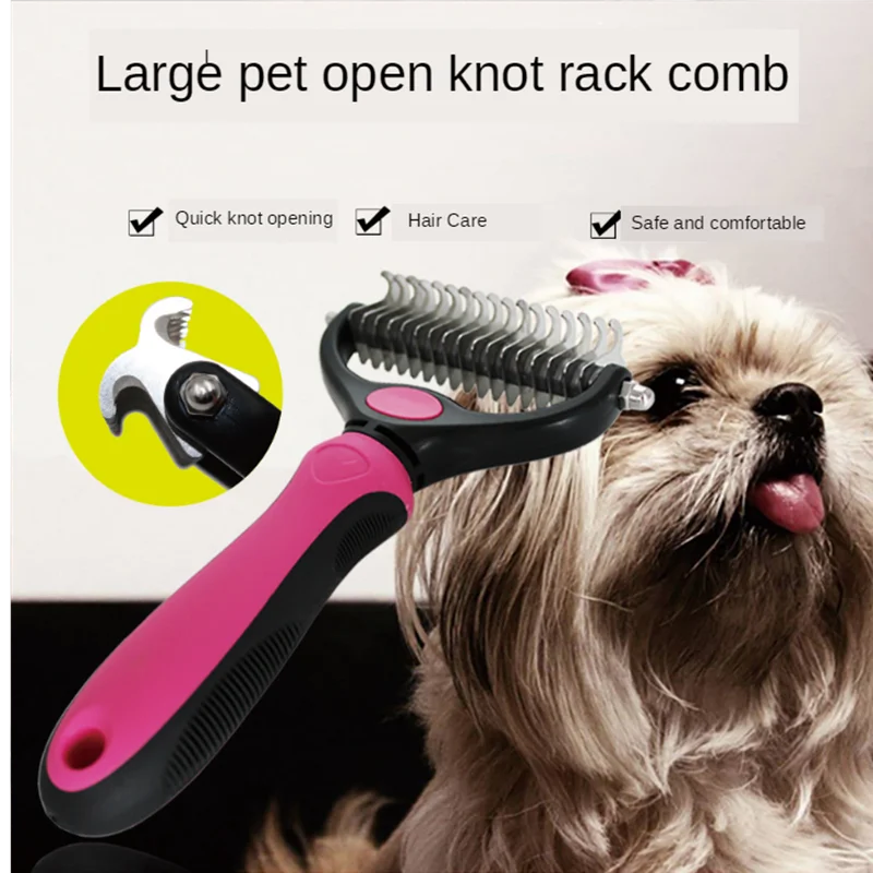 Open knot comb pet comb cat and dog open knot blade comb pet supplies