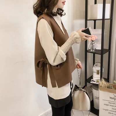 

Autumn Clothing Large Size Dress Fat Mm Loose-Fit Long-sleeved T-shirt Shirt Tank Top Tops Tibetan Meat Slimming Two-Piece Set 2