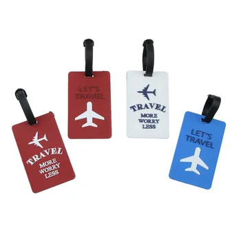 

Portable 1pcs Label Id Address Holder Luggage Tag Aircraft Letter Suitcase