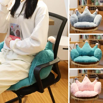 

Colors Crown One Seat Cushion Chair Cushions Desk Comfort Seat Cushion Pad Cute Thickened on-slip cushion cobijas para invierno