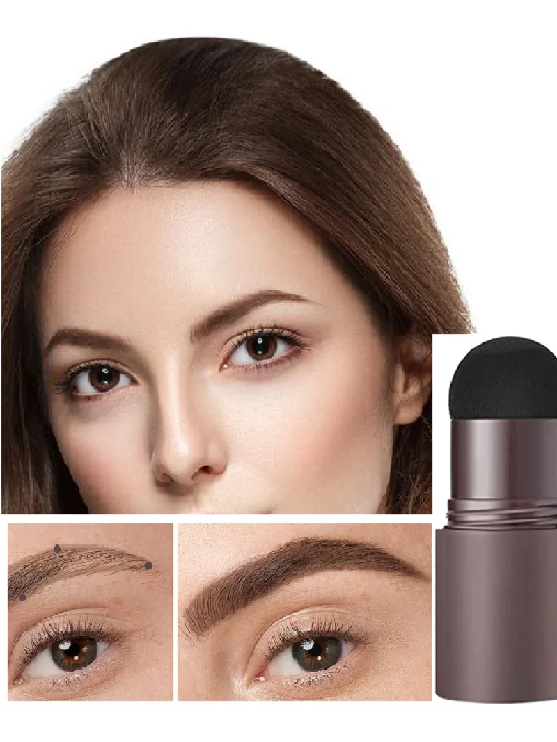 6 Colour Natural Stick Hair Line Contour Template Eyebrow Shaping Kit Stamp And 10 Pieces Brow Stencil Long Lasting Waterproof
