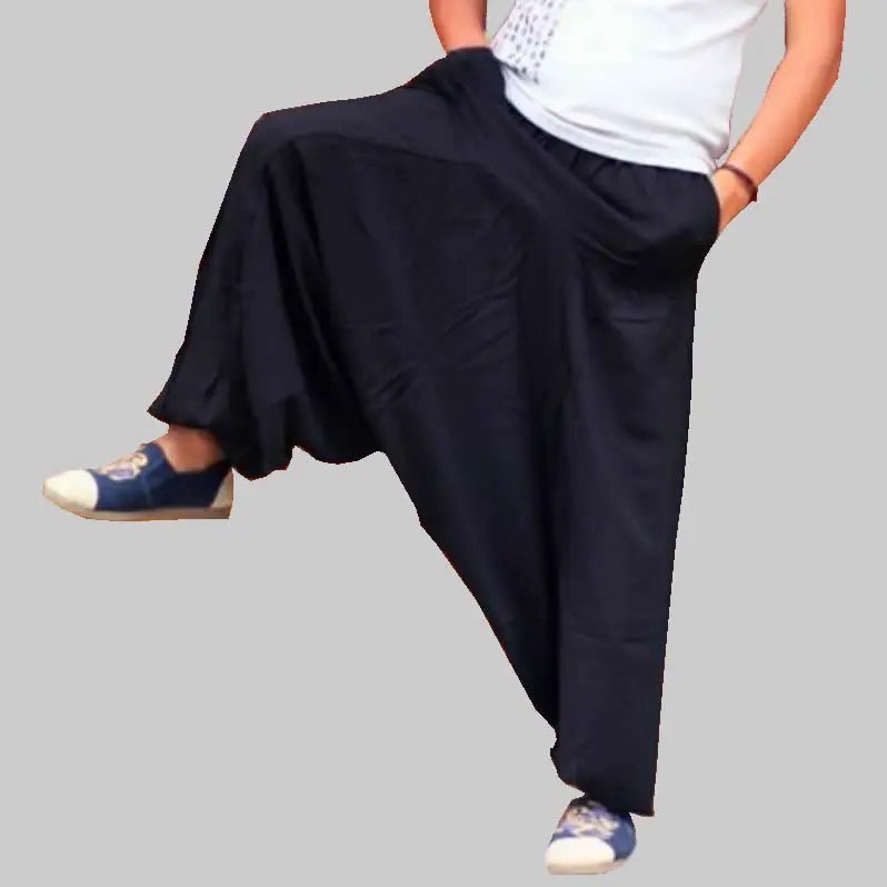 

Plus Size Harem Pants Men Hip hop Casual Loose Wide Leg Pants Big Drop Crotch Joggers Dance Trousers pantalones hombre 2020