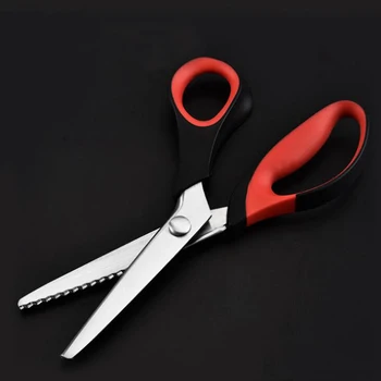 

Zig Zag Cut Scissors For Sewing Dressmaker Scissors Tailor Cutting Pinking Shears Scissors Leather DENIM Craft Fabric Textile