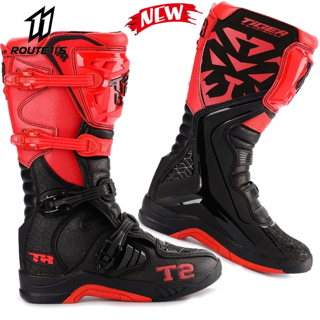 Botas de Motocross para motocicleta, calzado de carreras profesional Enduro, botas todoterreno 39 46|Botas motocicleta| AliExpress