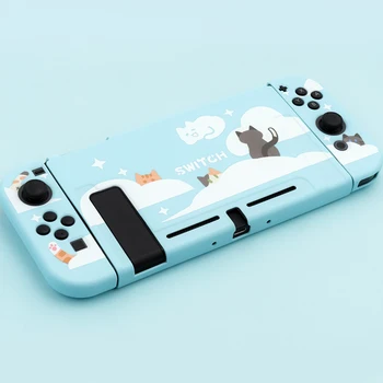 

Nebula Cat Protective Shell TPU Soft Cover Shell Anti-fall Housing NS Game Console Case Box For Nintendo Switch Accessories