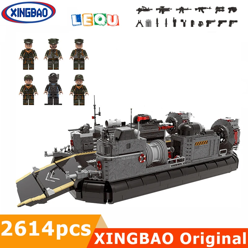 

2164PCS Original MOC 06019 Military Series The Amphibious Transport Ship Building Blocks Toys Model for children blocks