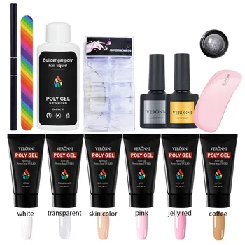

Nail Extension Fiber Set gel nail polish Nails Phototherapy Extension Semi Permanent polygel Varnish UV LED Hybrid Gel гель лак