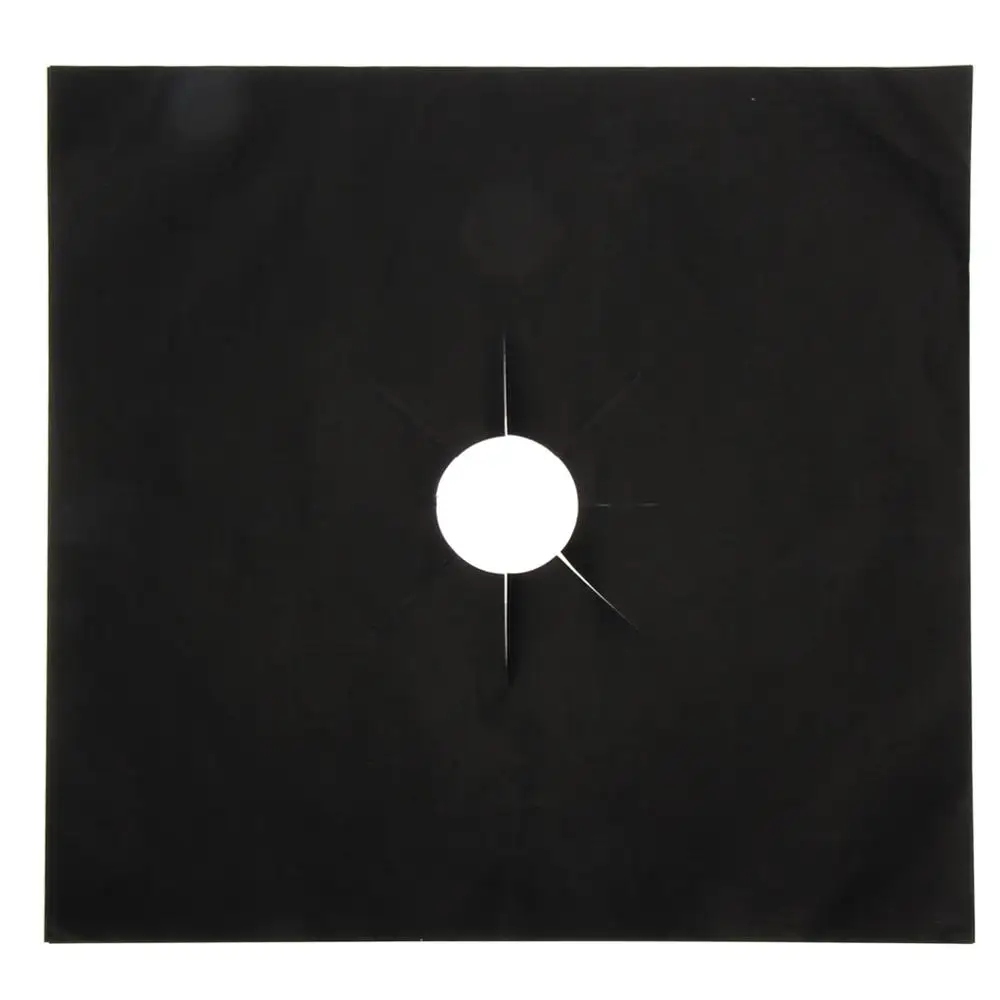Black 4PCS 1/2/4 шт. защитное покрытие для газовой плиты многоразовая газовая плита горелки крышки вкладыш коврик для защиты позволяет легко убирать полностью многоразовые для газовых плит - Цвет: Black 4PCS