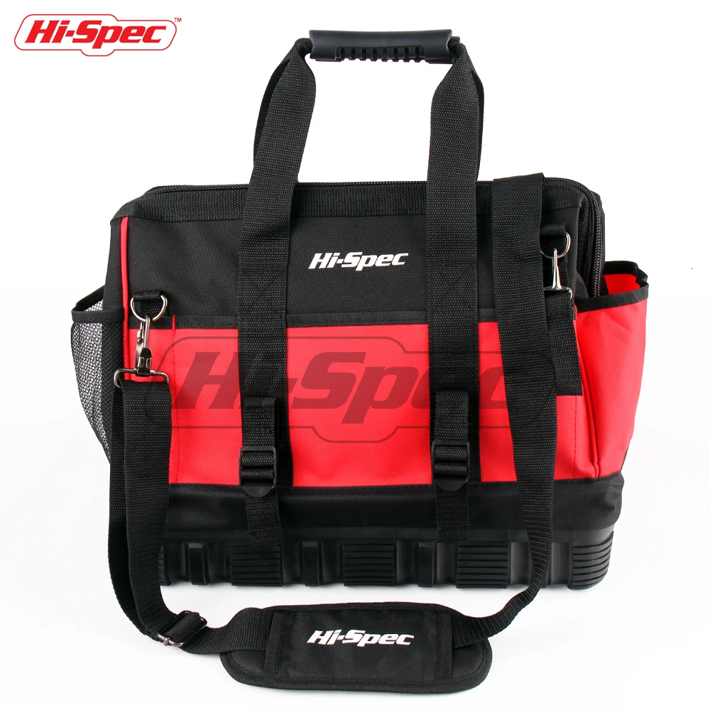 Hi-Spec 16 дюймов водонепроницаемая сумка для инструментов Professional 600D ткань Оксфорд тяжелые мужские дорожные сумки большой емкости сумки на