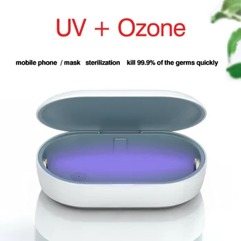 

UV Phone Sterilizer Box Ozone Ultraviolet Sterilization Desinfectante for Jewelry Watch with Aromatherapy Wireless Charge
