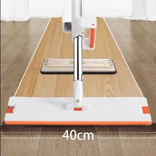 YOREDE Self Cleaning Flat Mop For Wash Floor Practical Household Cleaning Tool Hand Free Wring Mop With Microfiber Replace Cloth