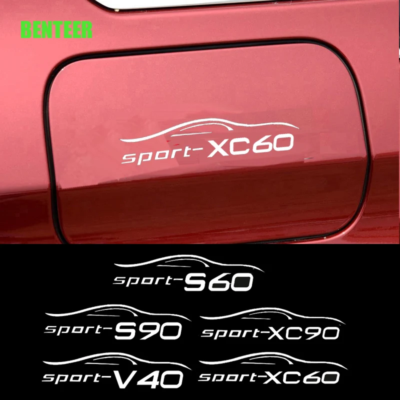 Масляный бак автомобиля Стикеры для Volvo S60 XC90 V40 V50 V60 S90 V90 XC60 XC40 AWD T6