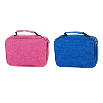 

2 Pcs School Pencil Cases for Girls Boy Pencilcase 72 Holes Pen Box Penalty Multifunction Storage Bag Case Pouch Stationery Kit,