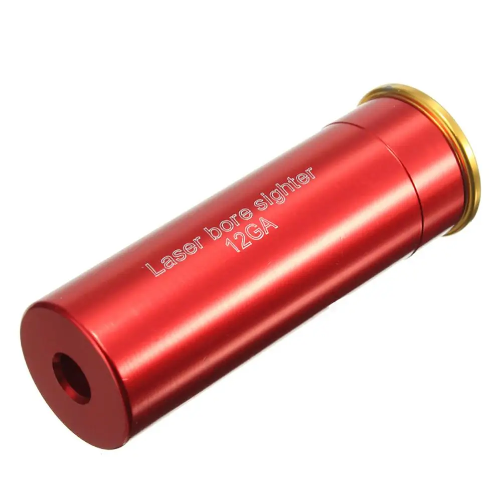

12GA 22mm Red Laser Sight 12 Gauge Mounting Gun Boresighter Tactical Shot Hunting Optics Sighter With Battery