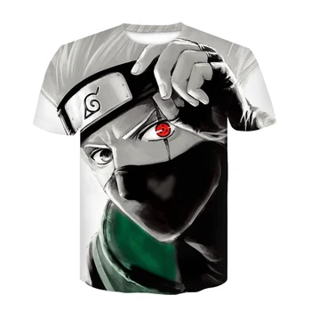 

2020Anime Naruto kakashi tshirt Men Women 3D t-shirt naruto cosplay Sweatshirts naruto kakashi action figure tee shirts Men Tops