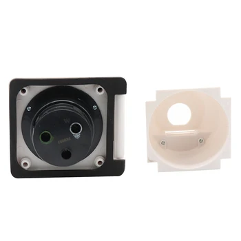 

30 Amp Replacement Portable Protective Power Inlet Set Boot Cover Detachable Twist Locking Connector Weatherproof RV Accessories
