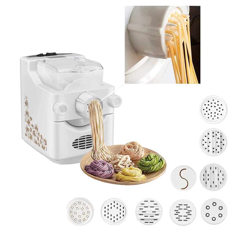 110V/220V Electric Pasta Ramen Noodle Maker Multifunction Dough Sheeter Small Vegetable Noodle