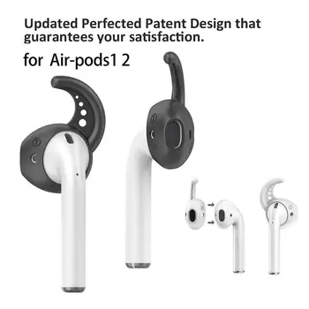 

1 Pair Silicone Anti-lost Earbud Cover Ear Tips Eartips for AirPods 1 2 EarPods