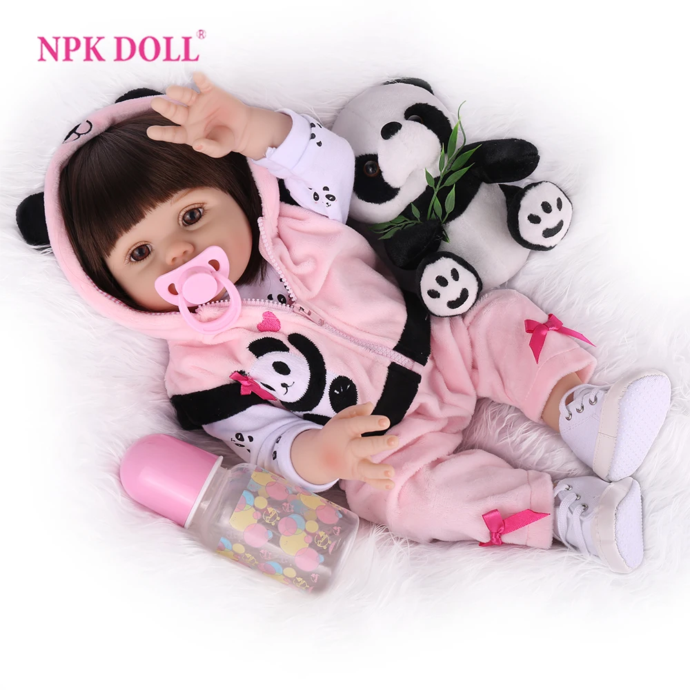Кукла реборн NPKDOLL Реалистичная кукла младенец с виниловым телом Очаровательная
