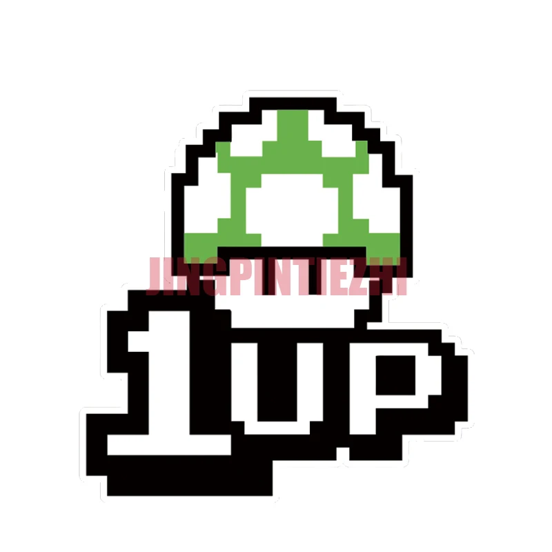 

Индивидуальная Автомобильная наклейка, игра в грибы, 1up, Светоотражающая наклейка s, мультяшная наклейка на автомобиль, виниловые наклейки, гоночная наклейка s на мотоцикл
