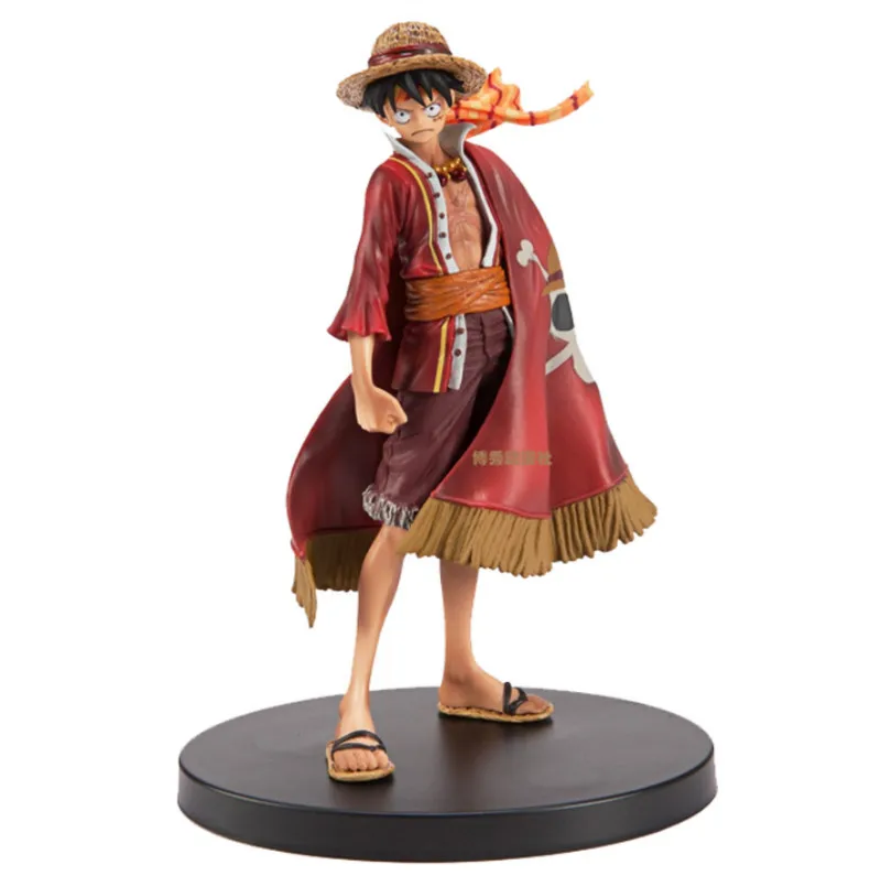 18 см Аниме Обезьяна D Luffy The Ultimate King Ver. Красная накидка ПВХ экшн-фигурка OP