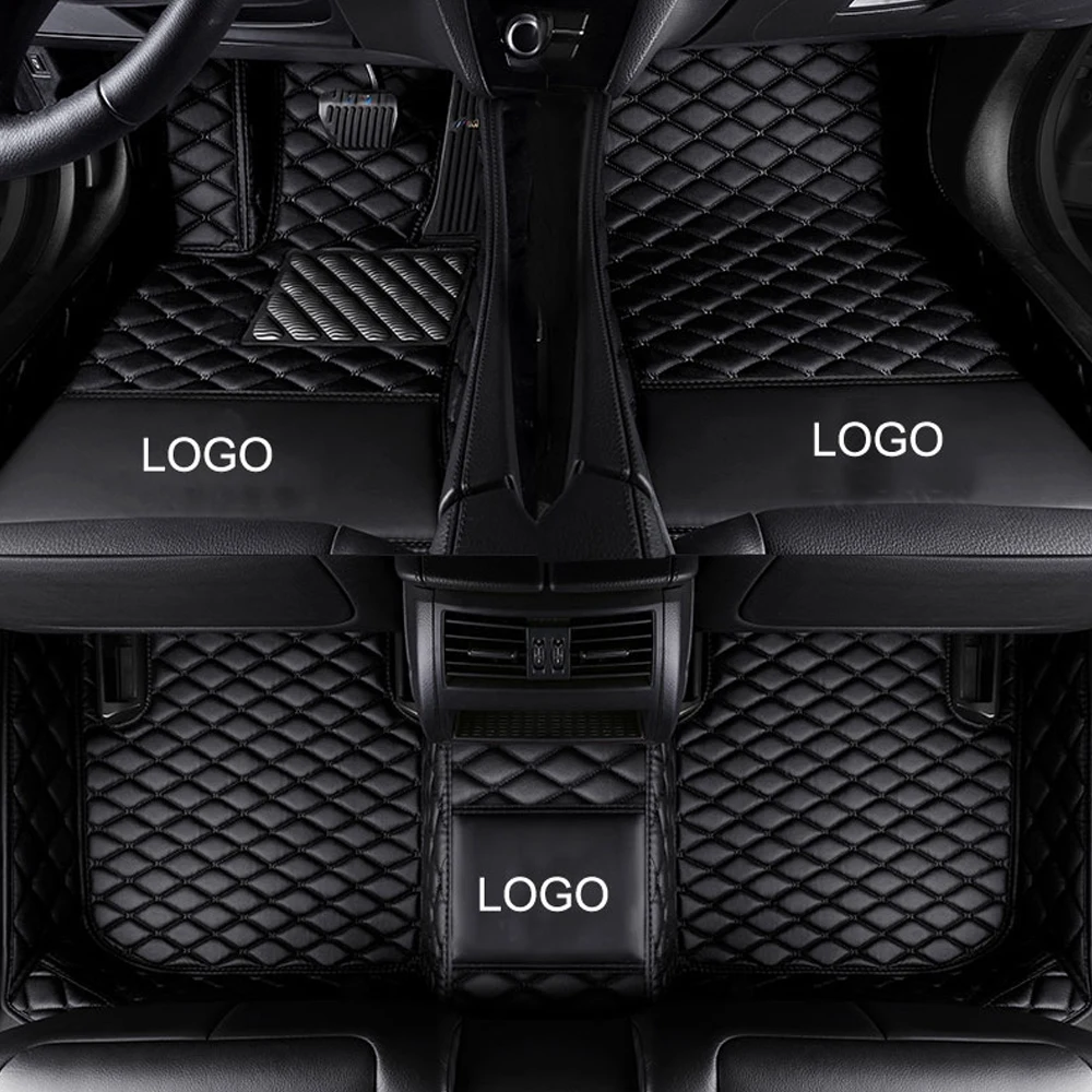 

Car floor mats with Logo/Brand Logo for BMW Series GT M3 X1 X3 X4 X5 X6 Z4 Waterproof car-styling leather Anti-slip carpet liner