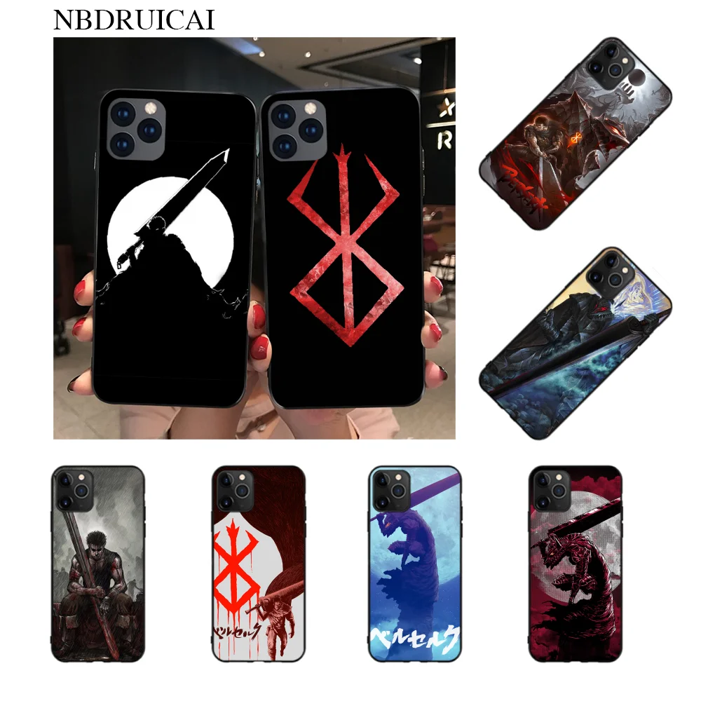 NBDRUICAI аниме Берсерк кишки черный ТПУ мягкий чехол для телефона iPhone 11 pro XS MAX 8 7 6 6S Plus