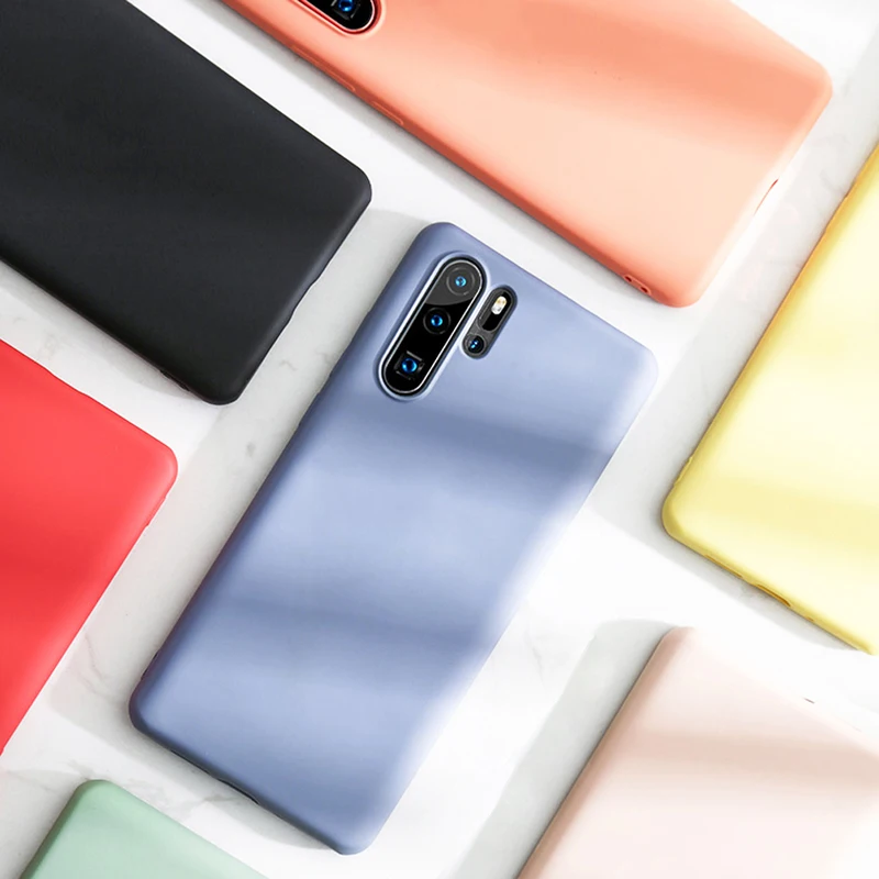 Мягкий жидкий силиконовый чехол для Huawei 40 P30 Pro P20 Lite Mate 20 Nova 5T P30Pro Honor 10i 8X 8S Honor20