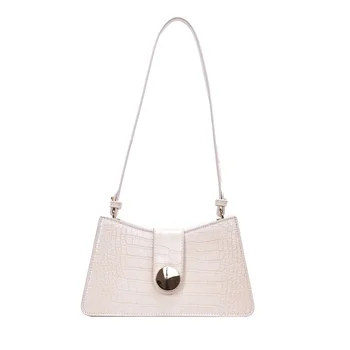 

2020 Women Shoulder Bag Alligator Pattern Pu Leather Crossbody Bags For Women Small Baguette Messenger Bag Day Travel Handbag