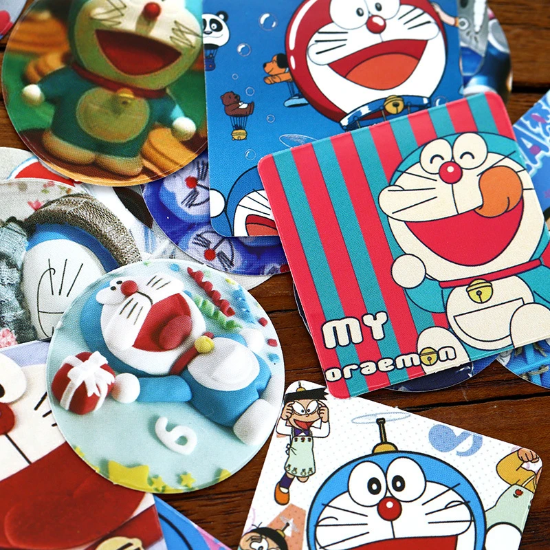 2019 милый Doraemon цветок ретро плакаты бумажные наклейки украшения Diy Ablum дневник в