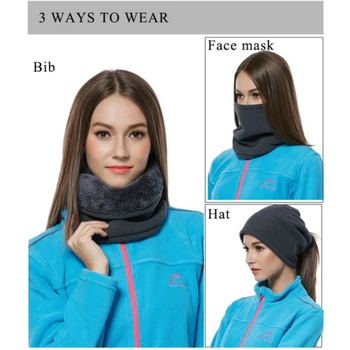 

Multifunctional Winter Face Mask Neck Warmer Fleece Balaclava Scarf Windproof Cycling Ski Stretchy Neck Gaiter Beanie Hat