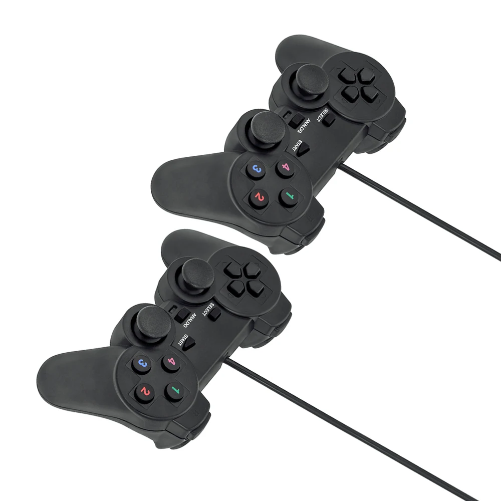 Проводной виброгеймпад PC USB контроллер Джойстик Android игровая ручка двойной шок