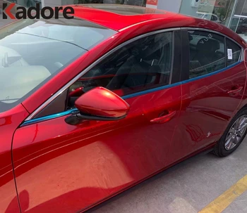 

For Mazda 3 M3 Axela 2019 2020 Stainless Steel Chrome Window Trim Cover Exterior Body Decoration Car-styling Molding Accessories