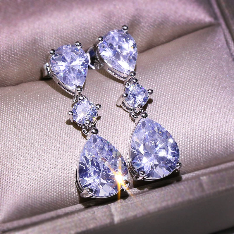 RongXing-Charming-White-Water-Drop-Zircon-Long-Dangle-Earrings-For-Women-925-Silver-Filled-Crystal-Stone (2)
