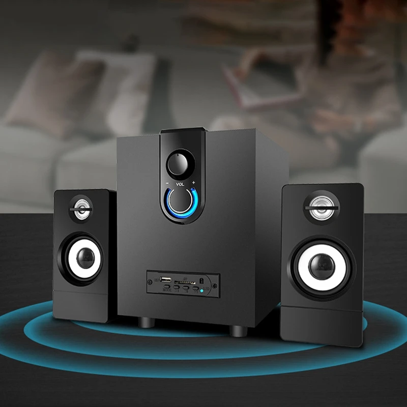 Деревянная мультимедийная акустическая система 2 1 супер сабвуфер Bluetooth o USB