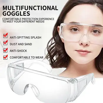 

Anti-Spitting Splash Safety Glasses Eyewear Anti-shock PC Safety Goggles Dustproof Sand Eye Protection Glasses Working Glasses