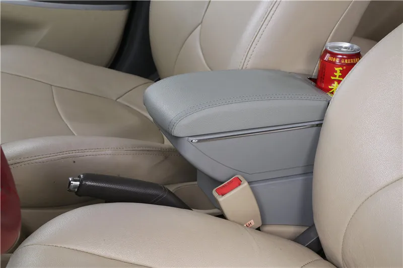 Для Toyota aygo bj подлокотник коробка зарядка через usb увеличивает двухслойный центральный магазин содержание держатель стакана, пепельница аксессуары - Название цвета: D1 style gray