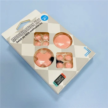 

50 Set Direction ABXY Key D-Pad Button Cap Sticker with Package For Nintend Switch JoyCon Controller Purple Yellow Color