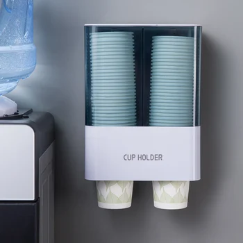 

Disposable Paper Cup Holder Dispenser Wall Mounted Rack Dustproof for Home AIA99