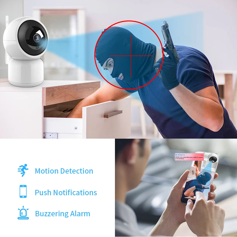 JOYZON 1080P IP камера смарт Авто слежение безопасность человека дома наблюдение